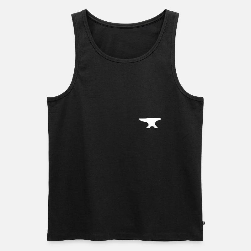 Amboss - Männer Premium Bio Tank Top - Schwarz