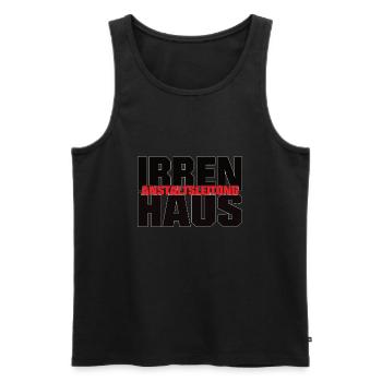 Anstaltsleitung Irrenhaus Chef Familie Geschenk - Männer Premium Bio Tank Top - Schwarz - Vorne - Michal (187cm)