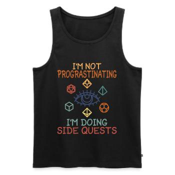 Pen and Paper Role-Playing Game Board Game Fantasy Rpg - Men's Premium Organic Tank Top - black - Front - Michal (187cm)