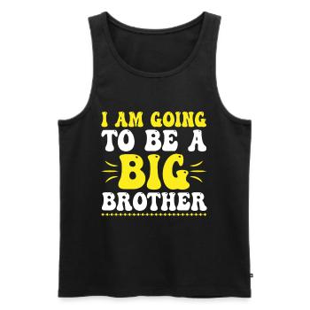 Brother-to-be-brother-to-be - Men's Premium Organic Tank Top - black - Front - Michal (187cm)
