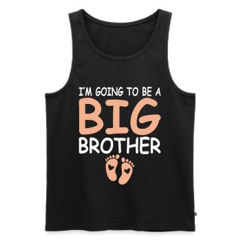 Brother-to-be-brother-to-be - Men's Premium Organic Tank Top - black - Front - Michal (187cm)