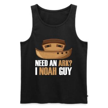 Arche Arche Noah Bibel Noahs Ark Tiere - Männer Premium Bio Tank Top - Schwarz - Vorne - AI Model Male 178 light (178cm)