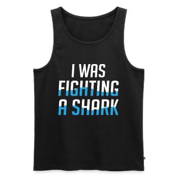 Great White Shark Hammer Shark - Men's Premium Organic Tank Top - black - Front - Michal (187cm)