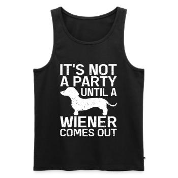 Dachshund Rough-haired Dachshund - Men's Premium Organic Tank Top - black - Front - AI Model Male 178 light (178cm)