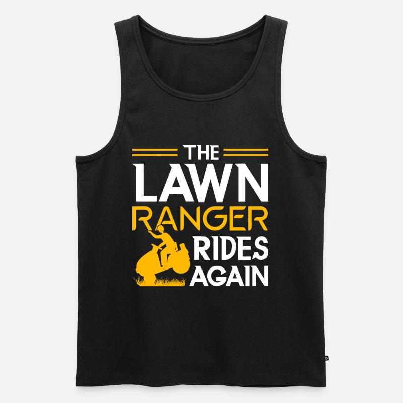 Gärtner Landschaftsbau Gartenbau Rasenmäher - Männer Premium Bio Tank Top - Schwarz