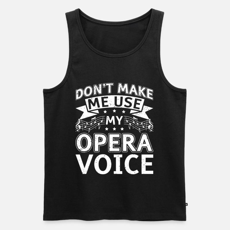 Opernsänger Sänger Opernhäuser - Männer Premium Bio Tank Top - Schwarz