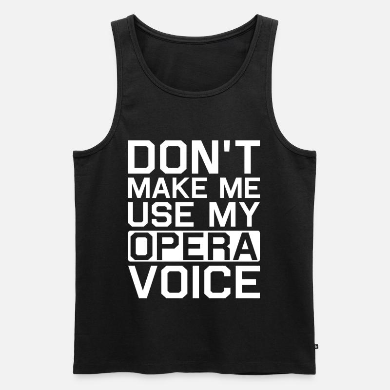 Opernsänger Sänger Opernhäuser - Männer Premium Bio Tank Top - Schwarz
