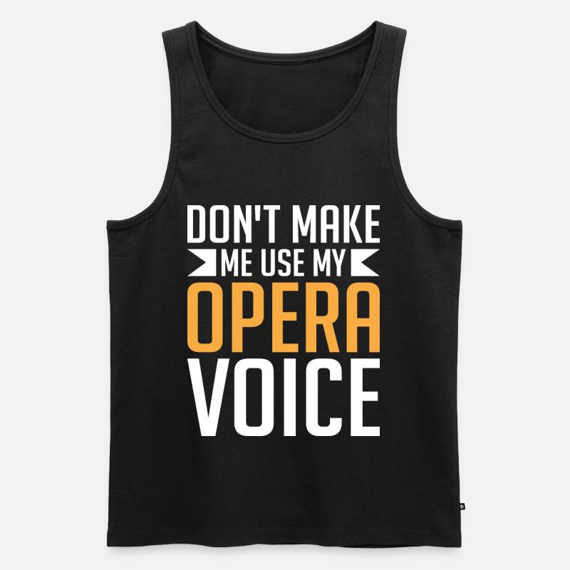 Opernsänger Sänger Opernhäuser - Männer Premium Bio Tank Top - Schwarz