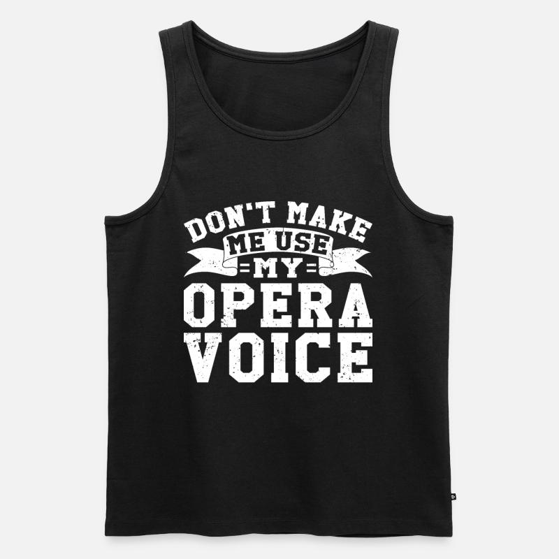 Opernsänger Sänger Opernhäuser - Männer Premium Bio Tank Top - Schwarz