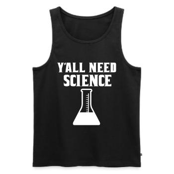 Scientist Physicist Chemist Teacher - Men's Premium Organic Tank Top - black - Front - Michal (187cm)