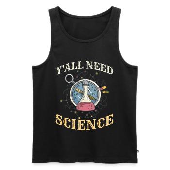 Scientist Physicist Chemist Teacher - Men's Premium Organic Tank Top - black - Front - Michal (187cm)