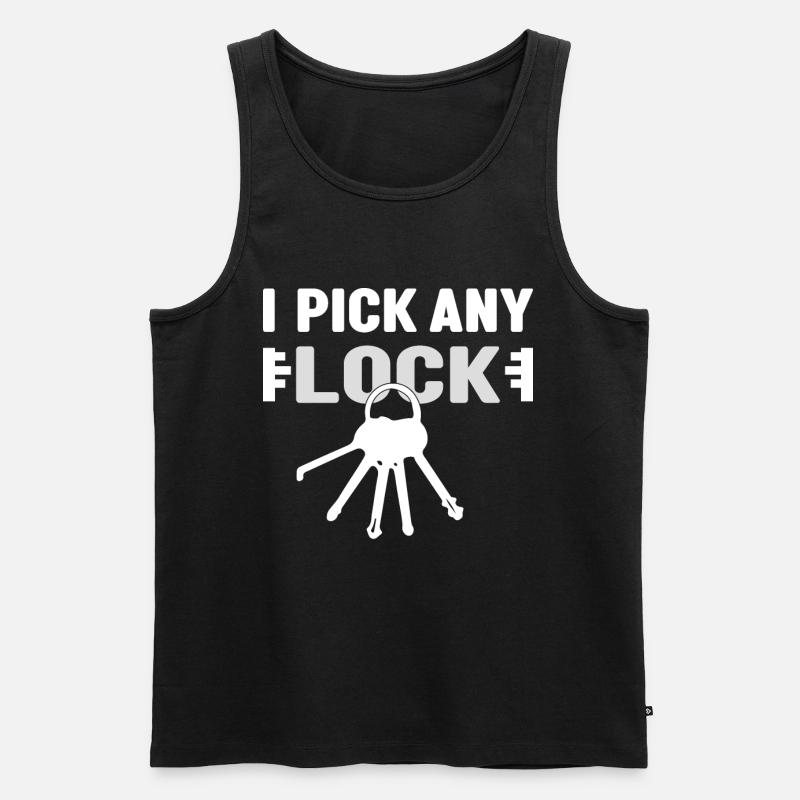 Locksmith security technology - Men's Premium Organic Tank Top - black