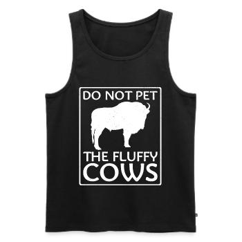 Bison Buffalo Yellowstone Park - Men's Premium Organic Tank Top - black - Front - Michal (187cm)