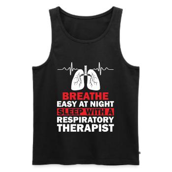 Respiratory therapists Respiratory therapist Occupational therapists - Men's Premium Organic Tank Top - black - Front - Michal (187cm)