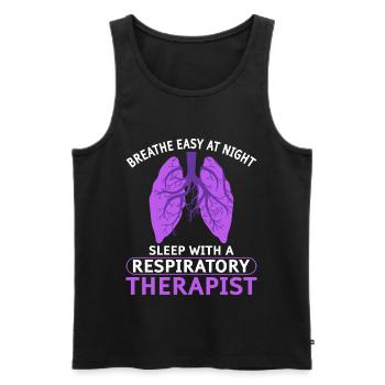 Respiratory therapists Respiratory therapist Occupational therapists - Men's Premium Organic Tank Top - black - Front - Michal (187cm)