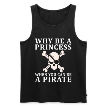 Pirate Kids Skull Party Pirates - Men's Premium Organic Tank Top - black - Front - Michal (187cm)