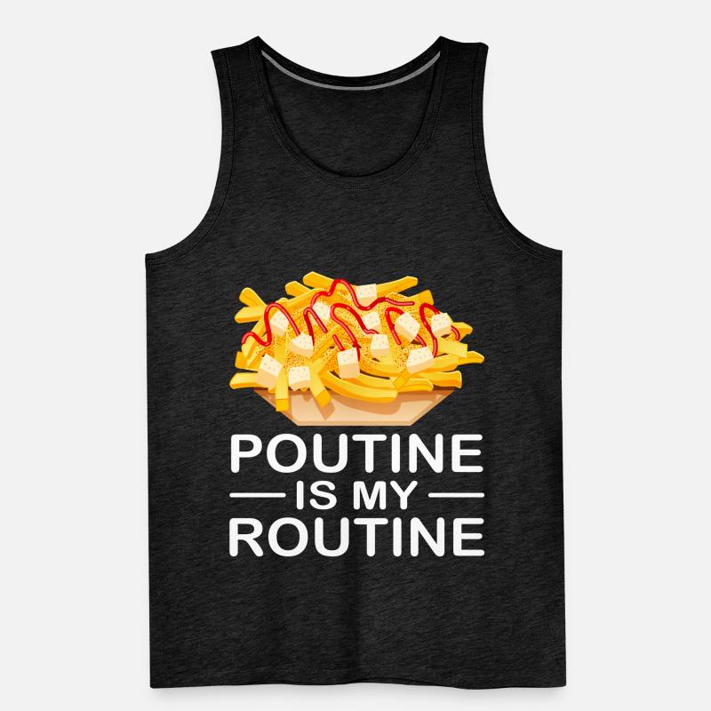 Poutine Canada Spécialité de restauration rapide Débardeur bio Premium Homme