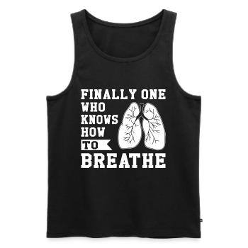 Respiratory therapists Respiratory therapist Occupational therapists - Men's Premium Organic Tank Top - black - Front - Michal (187cm)