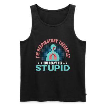 Respiratory therapists Respiratory therapist Occupational therapists - Men's Premium Organic Tank Top - black - Front - Michal (187cm)