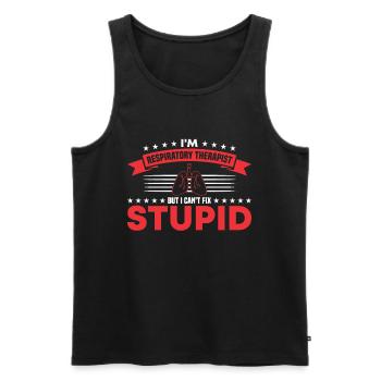 Respiratory therapists Respiratory therapist Occupational therapists - Men's Premium Organic Tank Top - black - Front - Michal (187cm)
