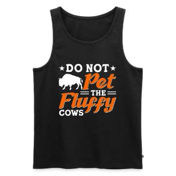 Bison Buffalo Yellowstone Park - Men's Premium Organic Tank Top - black - Front - Michal (187cm)