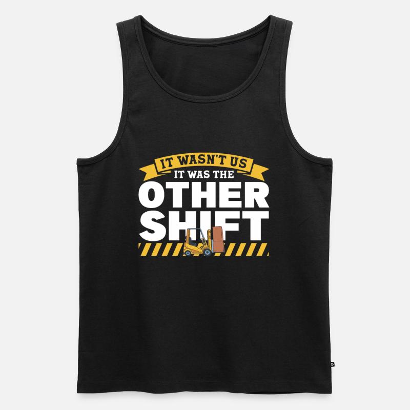 Gabelstaplerfahrer Gabelstapler Staplerfahrer - Männer Premium Bio Tank Top - Schwarz