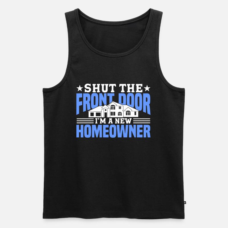 Hausbesitzer Eigentümer Geschenk Hauseigentümer - Männer Premium Bio Tank Top - Schwarz