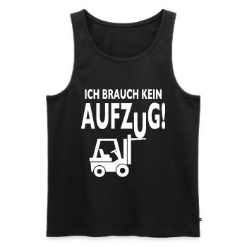 Staplerfahrer Lagerist Gabelstaplerfahrer Stapler - Männer Premium Bio Tank Top - Schwarz - Vorne - Michal (187cm)