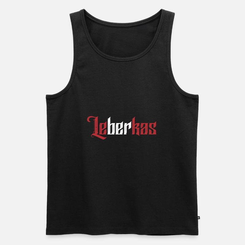Leberkas - Männer Premium Bio Tank Top - Schwarz
