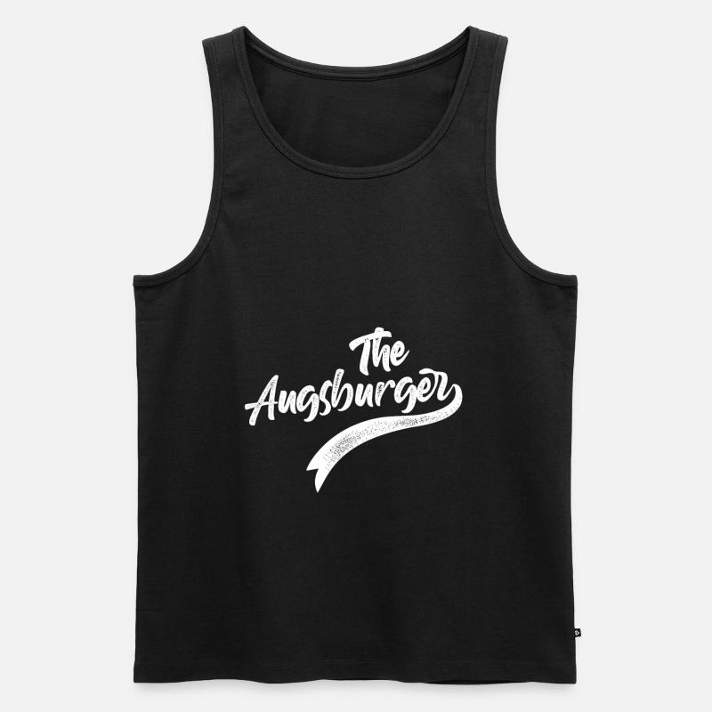 The Augsburger - Männer Premium Bio Tank Top - Schwarz