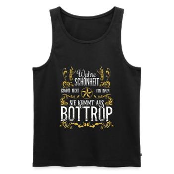 Wahre Schönheit kommt aus Bottrop - Männer Premium Bio Tank Top - Schwarz - Vorne - Michal (187cm)