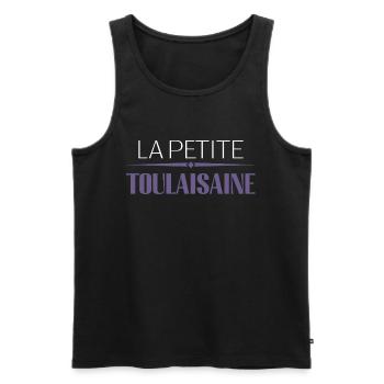 la petite toulousaine - Débardeur bio Premium Homme - noir - Devant - AI Model Male 178 light (178cm)
