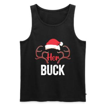 Cadeaux de Noël Noël - Débardeur bio Premium Homme - noir - Devant - Michal (187cm)