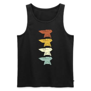 Schmied Schmiede Amboss Metallbauer Metall - Männer Premium Bio Tank Top - Schwarz - Vorne - Michal (187cm)