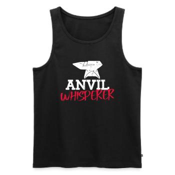 Anvil Whisperer - Forgeron Forge Métal - Débardeur bio Premium Homme - noir - Devant - Michal (187cm)