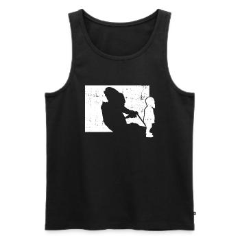Jeunes soudeurs - Artisans soudeurs - Débardeur bio Premium Homme - noir - Devant - Michal (187cm)