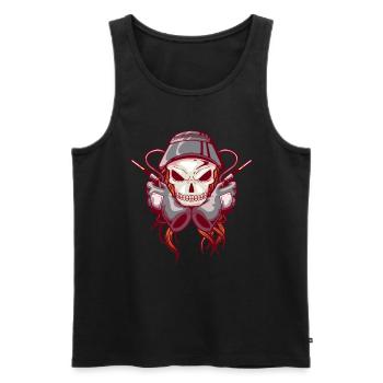 Welders Welding Craftsmen Metalworkers - Men's Premium Organic Tank Top - black - Front - AI Model Male 178 light (178cm)