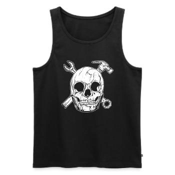 Zerspanungsmechaniker CNC Maschine Maschinenführer - Männer Premium Bio Tank Top - Schwarz - Vorne - AI Model Male 178 light (178cm)