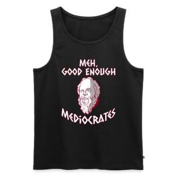 Greek Mythology Ancient Greek God - Men's Premium Organic Tank Top - black - Front - AI Model Male 178 light (178cm)