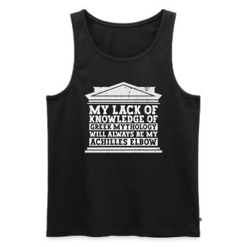 Greek Mythology Ancient Greek God - Men's Premium Organic Tank Top - black - Front - AI Model Male 178 light (178cm)