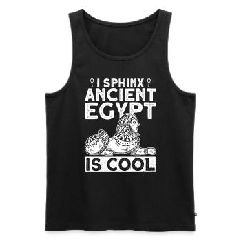 Sphinx Egyptian Mythology Ancient Egypt - Men's Premium Organic Tank Top - black - Front - Michal (187cm)