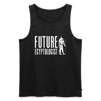 Futur égyptologue - Mythologie égyptienne - - Débardeur bio Premium Homme - noir - Devant - Michal (187cm)