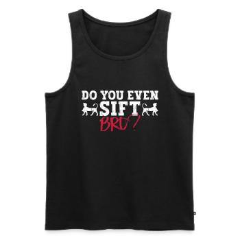 Egyptian Mythology Ancient Egypt Pyramids - Men's Premium Organic Tank Top - black - Front - Michal (187cm)