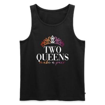 Lesbian Wedding Lesbian Gay Transsexual - Men's Premium Organic Tank Top - black - Front - AI Model Male 178 light (178cm)