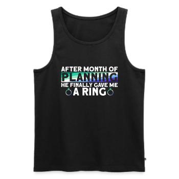 Gay Groom Gay Wedding Gay - Men's Premium Organic Tank Top - black - Front - AI Model Male 178 light (178cm)