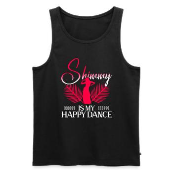 Shimmy Is My Happy Dance - Bauchtanz Tänzerin - Débardeur bio Premium Homme - noir - Devant - Michal (187cm)