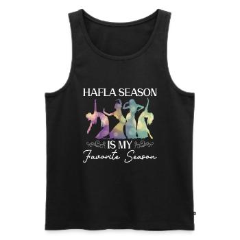 Hafla Saison Danseuse du ventre Danseuse du ventre Danseuse - Débardeur bio Premium Homme - noir - Devant - Michal (187cm)
