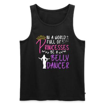 Danse du ventre Danseuse du ventre Danse Danseur Cadeau - Débardeur bio Premium Homme - noir - Devant - Michal (187cm)
