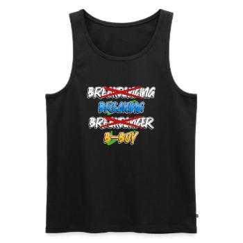 Breakdancing Breakdancer Break Dance Hip Hop - Männer Premium Bio Tank Top - Schwarz - Vorne - AI Model Male 178 light (178cm)