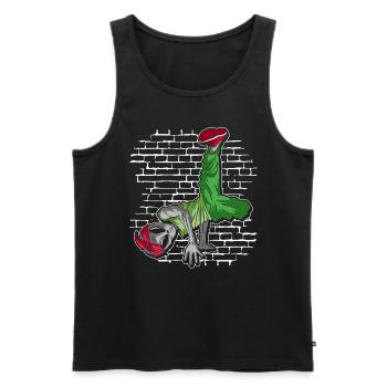 Breakdance Alien - Breakdance Hip Hop - Débardeur bio Premium Homme - noir - Devant - Michal (187cm)
